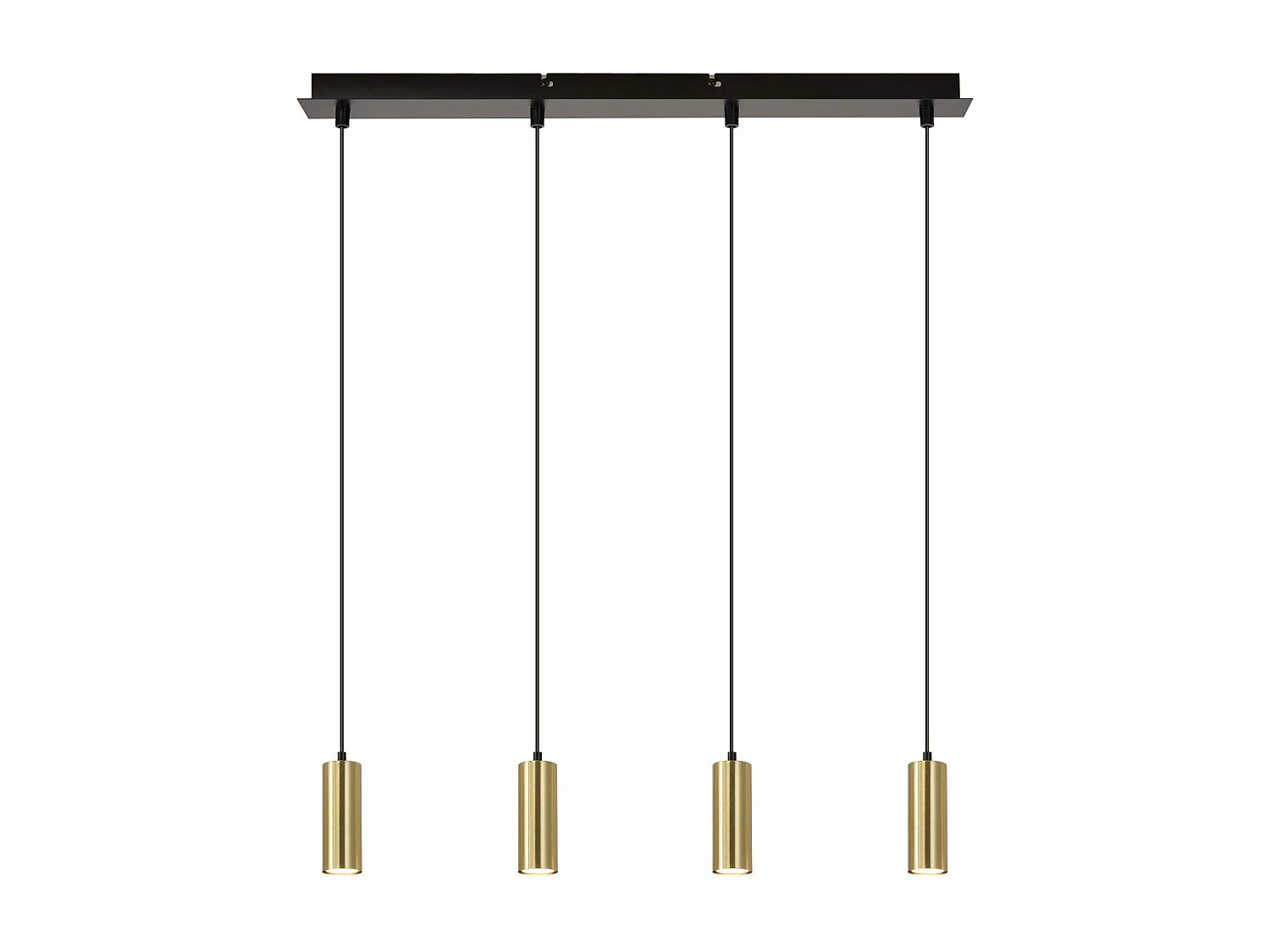 NETTLIFE Hanglamp - 4-Lichts - GU10 fitting - goud - metaal eetkamerlamp - vintage hal lamp - voor eetkamer | keuken | café | woonkamer | slaapkamer