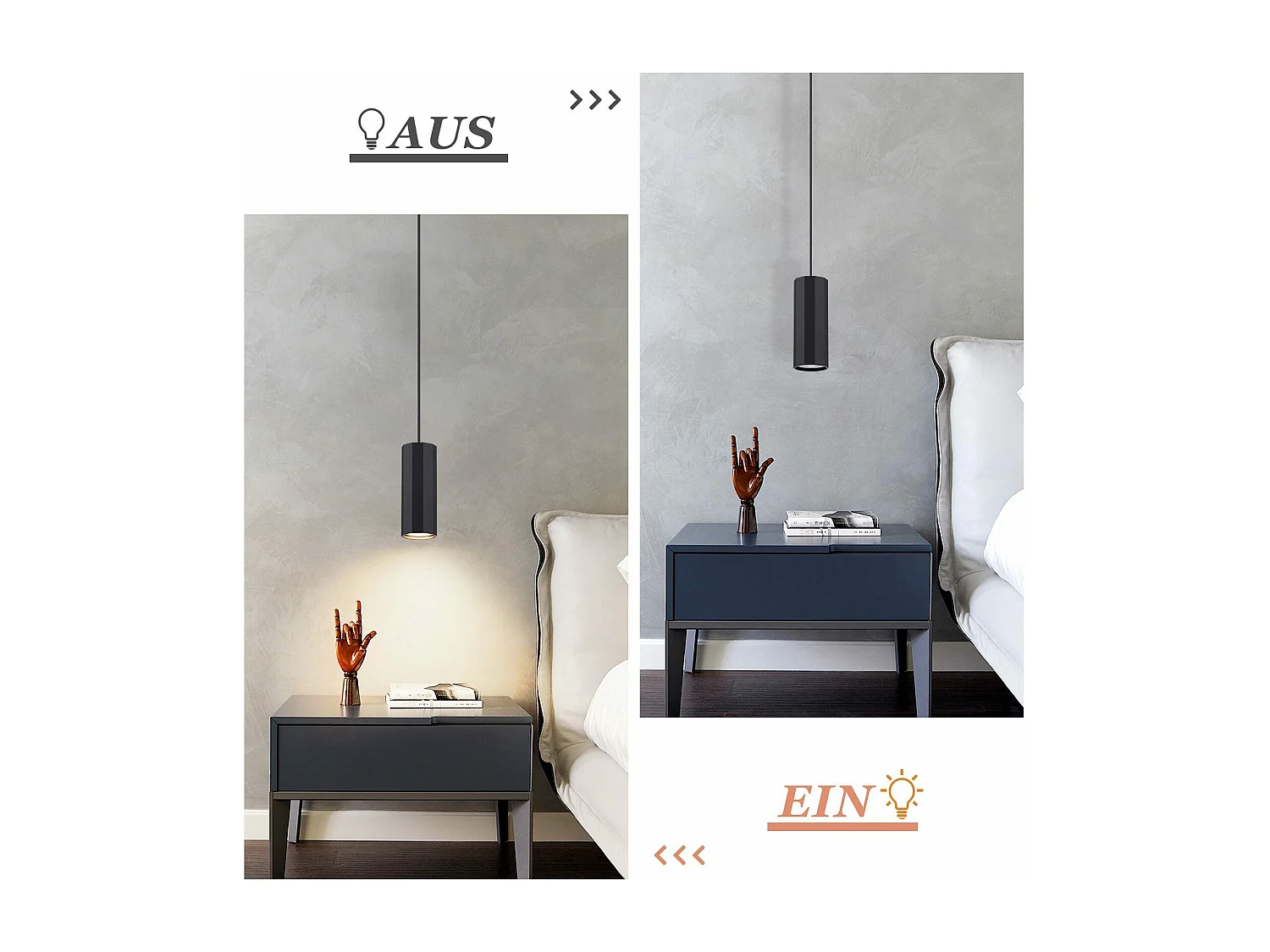 NETTLIFE Czarna metalowa lampa wisząca o średnicy 170 cm GU10 1 płomień nowoczesny industrialny salon do wewnętrznej jadalni kuchnia sypialnia