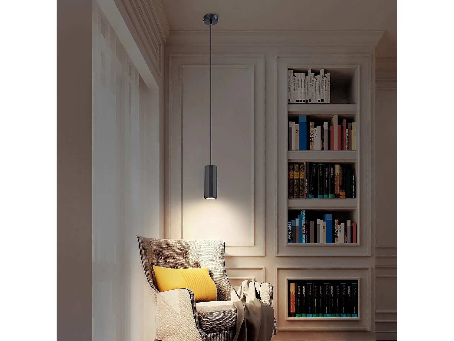 NETTLIFE Czarna metalowa lampa wisząca o średnicy 170 cm GU10 1 płomień nowoczesny industrialny salon do wewnętrznej jadalni kuchnia sypialnia