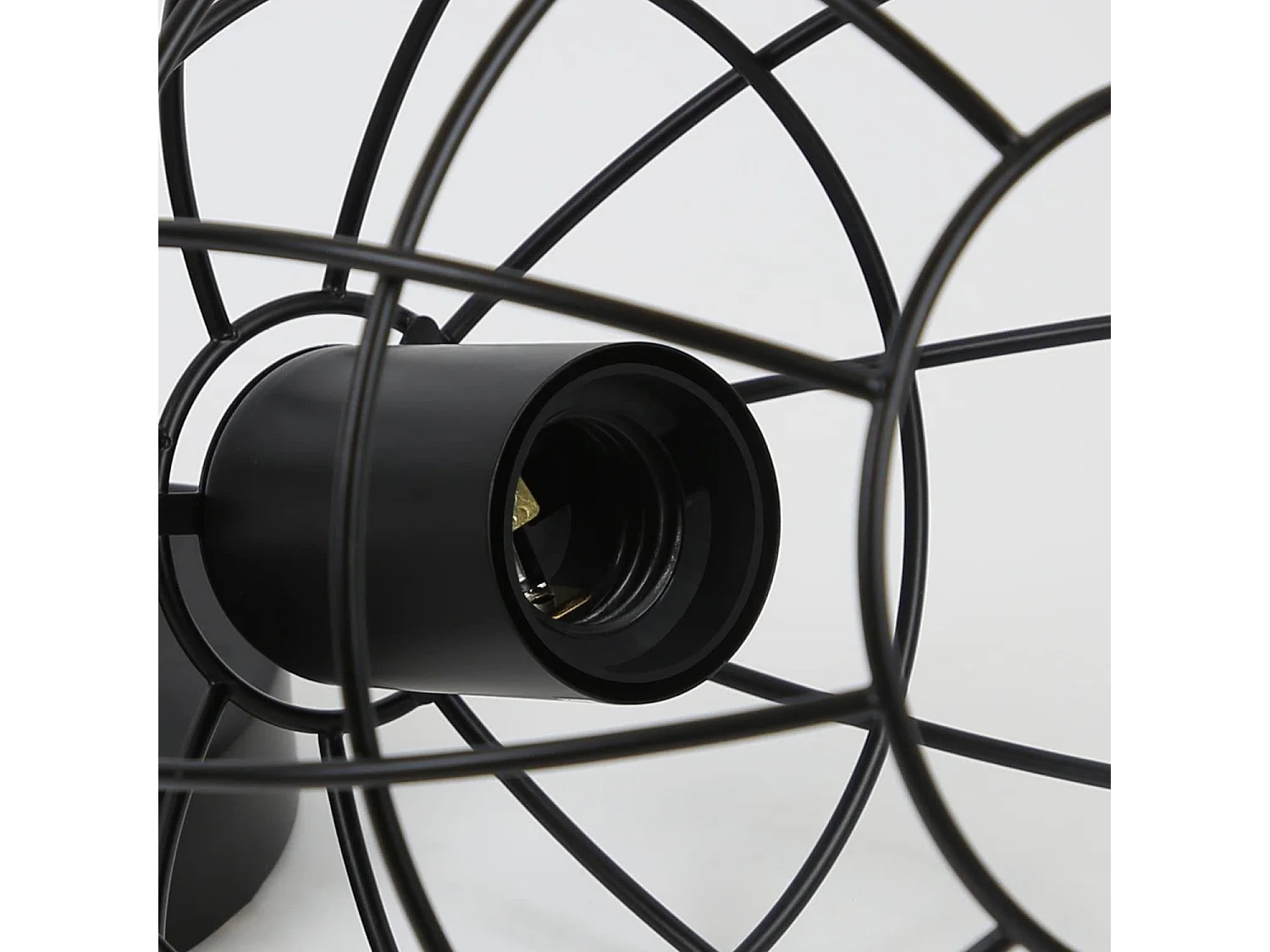 NETTLIFE Lampa wisząca w stylu vintage czarna E27 średnica 18,5cm metalowa kula przemysłowa Design lampa kuchenna do salonu sypialnia jadalnia maks. 40W