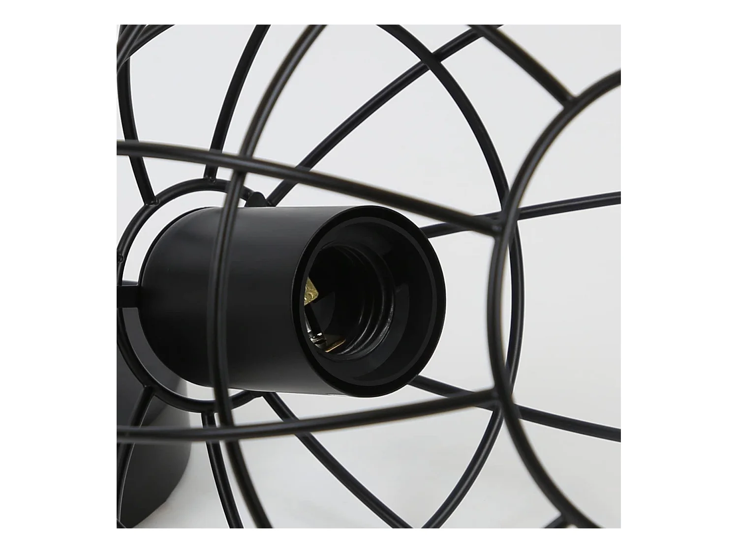 NETTLIFE Suspension Vintage Noir E27 Diam.18.5cm Métal Design de la boule Industrielle Lampe de Cuisine pour Salon Chambre Salle à Manger Max.40W