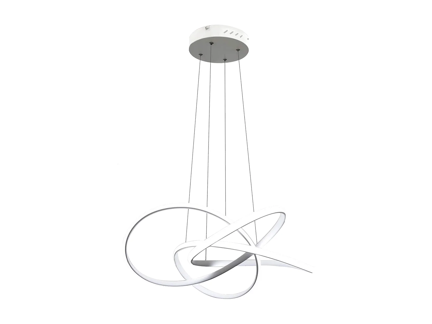 NETTLIFE LED Hanglamp Wit  Hanglamp Ringen Kroonluchter 62W Dimbaar met Afstandsbediening In Hoogte Verstelbare Binnenverlichting Woonkamer Restaurant Slaapkamer