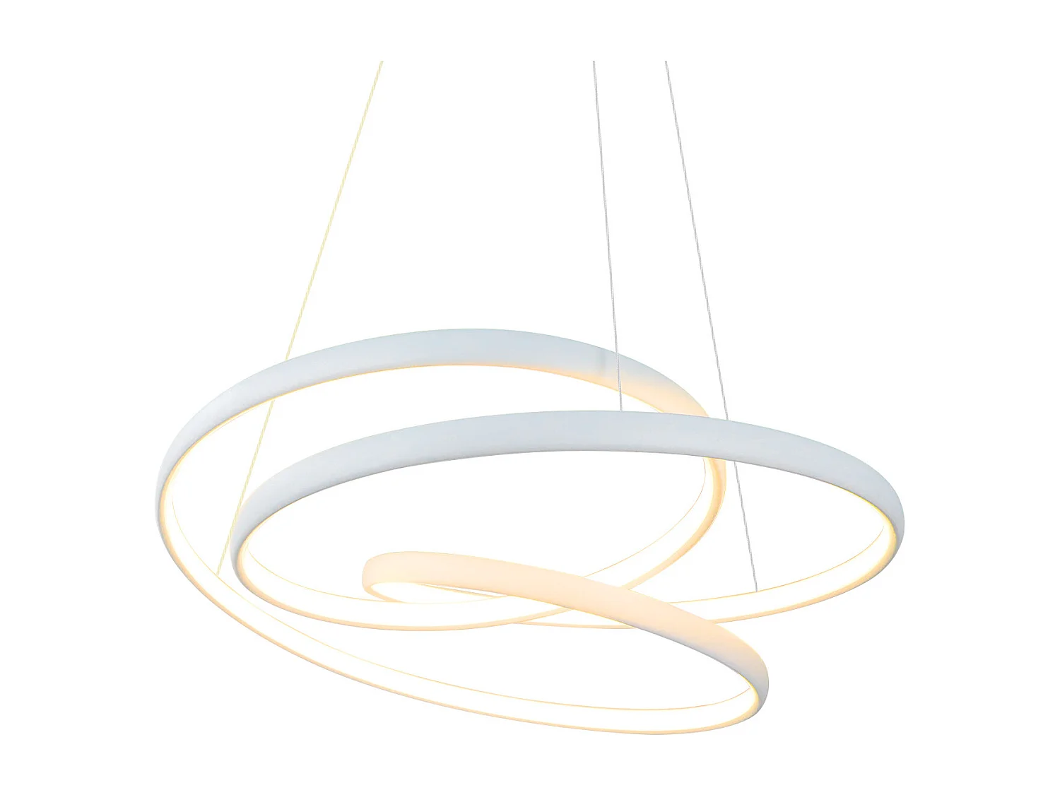 NETTLIFE LED Hanglamp - wit - 3000-6500K dimbaar - 55W eettafel lamp - moderne eetkamerlamp 50CM - met afstandsbediening - voor woonkamer | slaapkamer | keuken