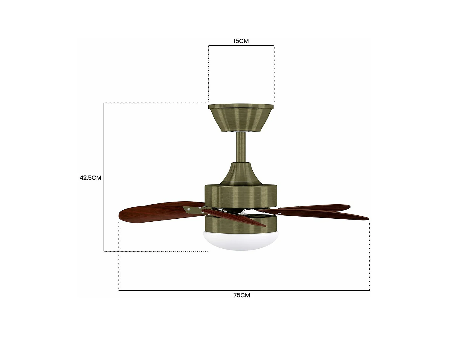 NETTLIFE Ventilateur de plafond blanc avec éclairage, télécommande, silencieux, avec minuterie, 6 pales, pour chambre à coucher