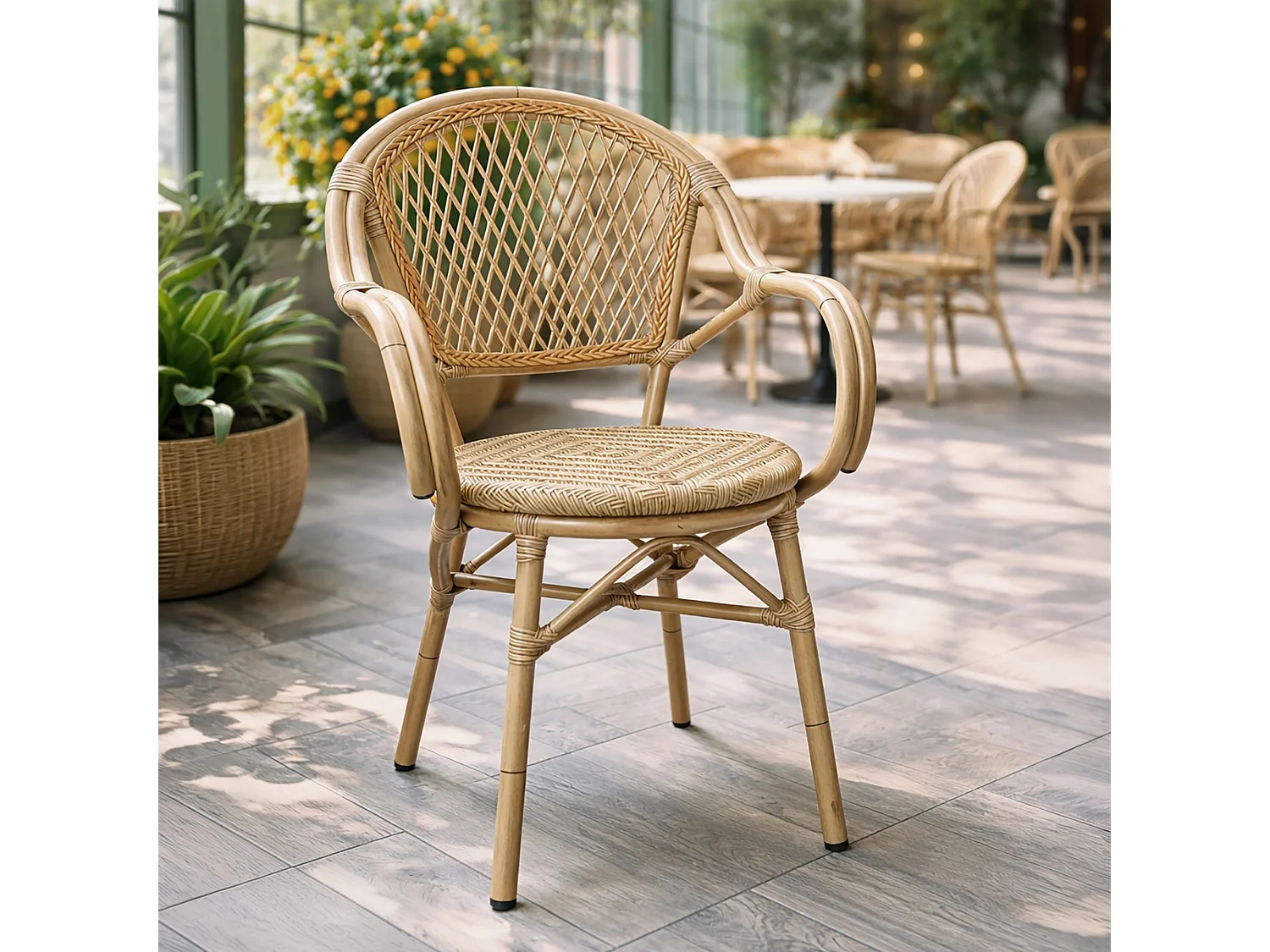 Now's Home - Lot De 2 Fauteuils De Terrasse En Rotin Synthetique Capri