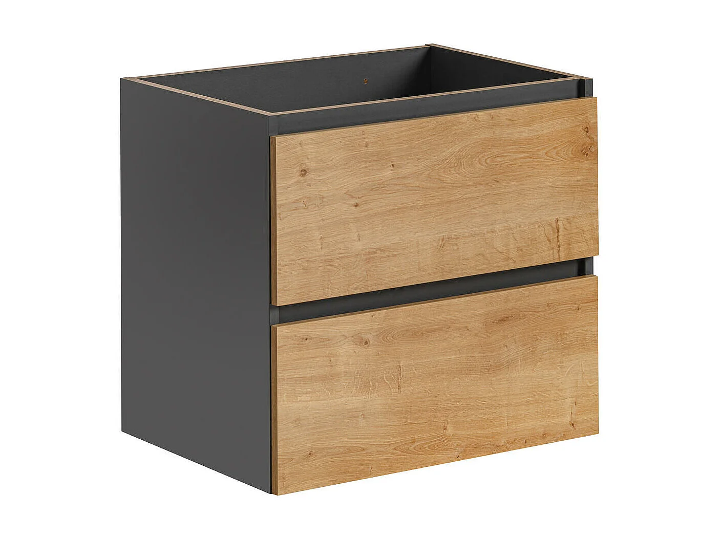 Kast Onder Wastafels MONAKO CUW60 2D 60x46x57 Donkergrijs