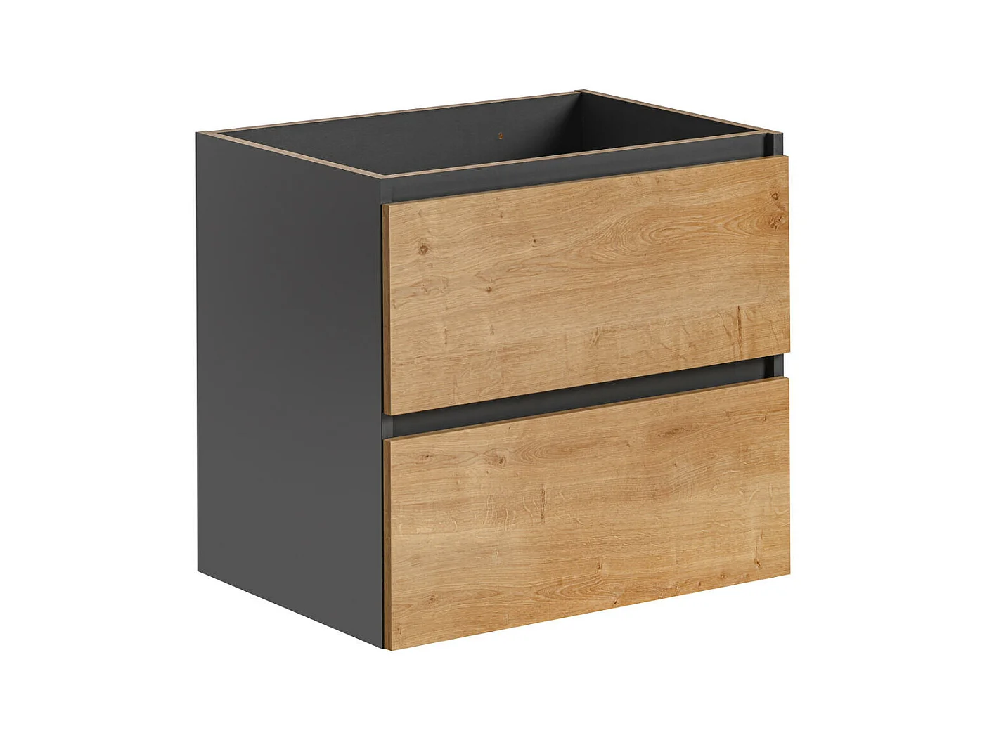 Armoire Sous Lavabos MONAKO CUW60 2D 60x46x57 Grisfoncé