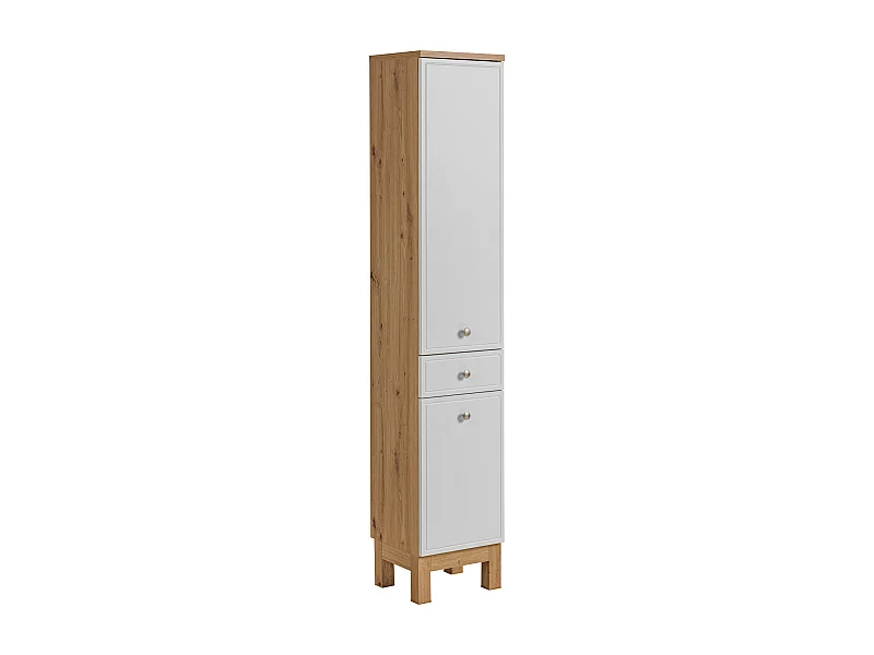 Armoire Haute SAMOA HC35 2D1D 35x33x186 Blanc