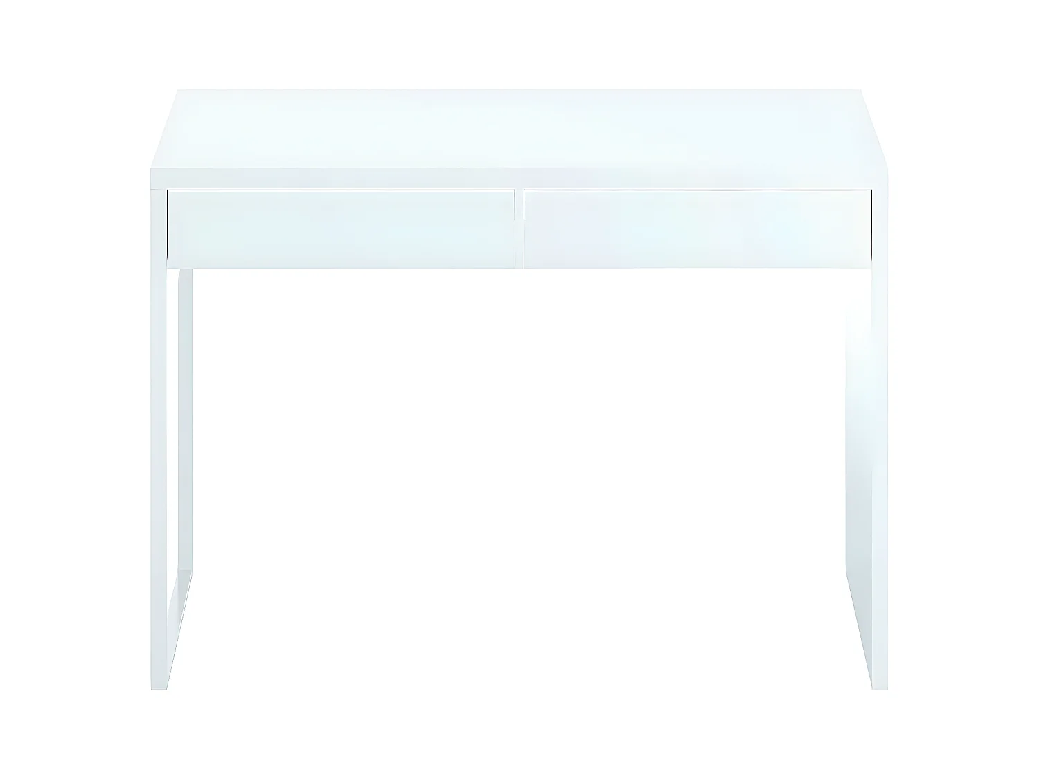 Bureau reversible avec tiroir couleur Blanc Artic - Longueur 138 x Hauteur 75 x Profondeur 50 cm