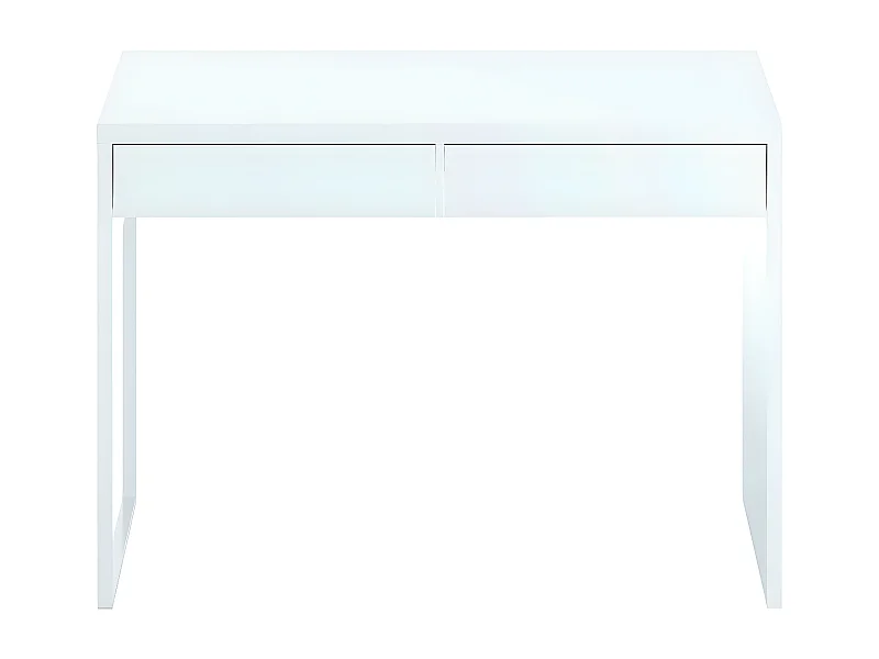 Bureau Avec 5 Tiroirs JENEMI - 120x55x76 Cm, Couleur Beige - Panneaux De Particule, Fabriqué En Europe
