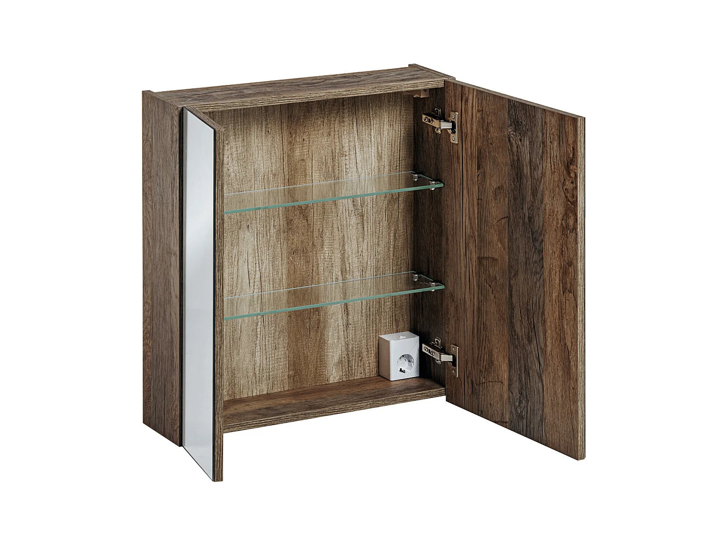 Armoires De Toilette SANTA FE MC60 2D 60x17x65 Clair naturel