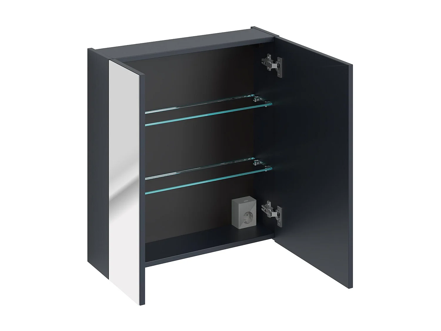 Armários Com Espelho SANTA FE MC60 2D 60x17x65 Azul