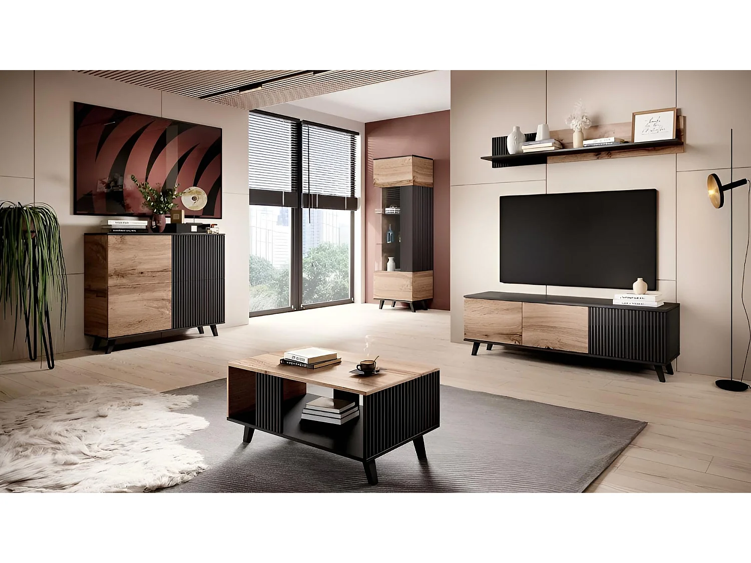 Ecksofa Napoli/Stoffbezug/Grau