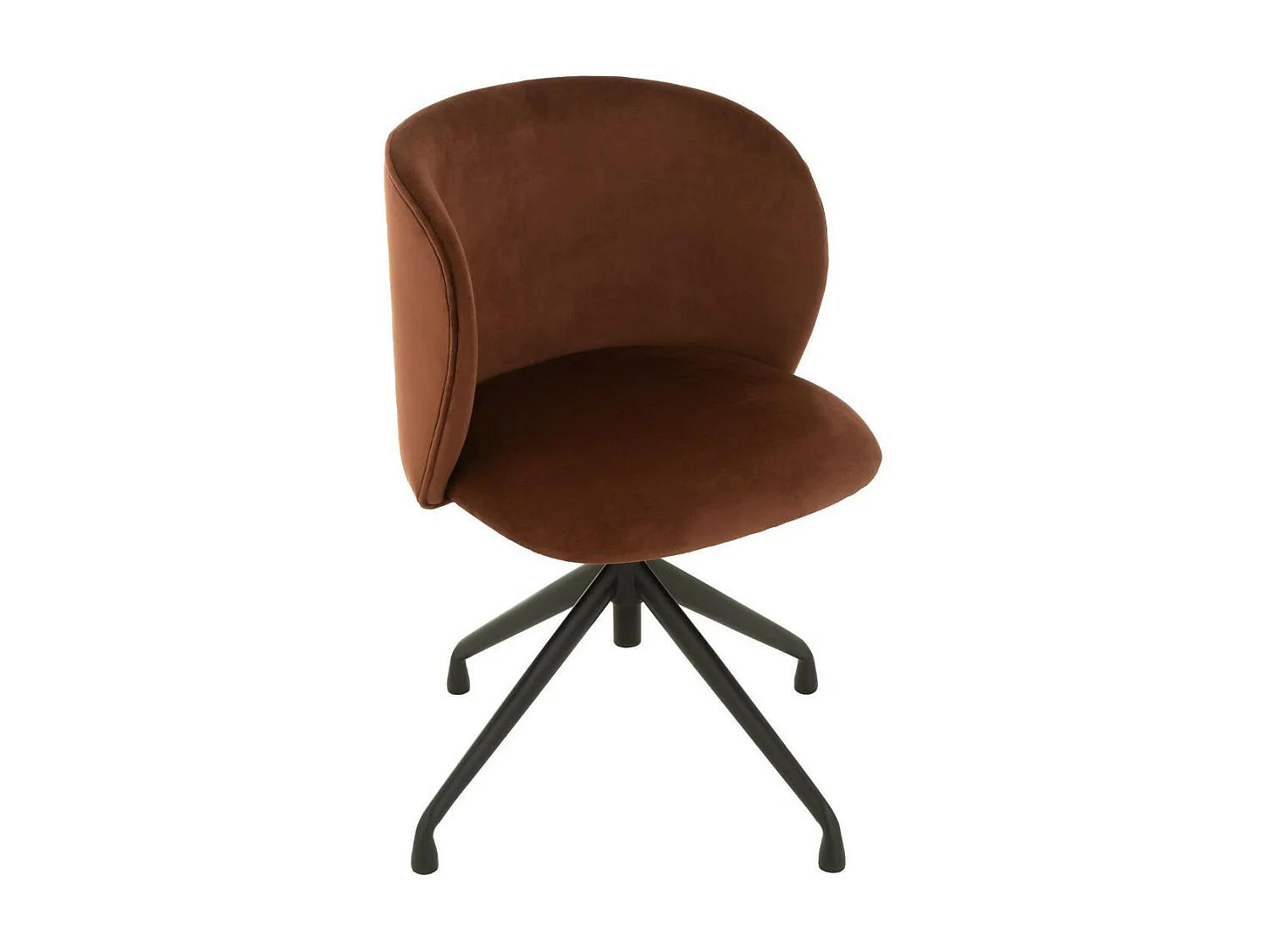 Chaises pivotantes réglables en hauteur velours (lot de 2) - MIA