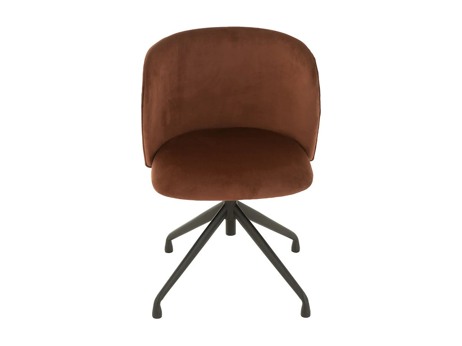 Chaises pivotantes réglables en hauteur velours (lot de 2) - MIA