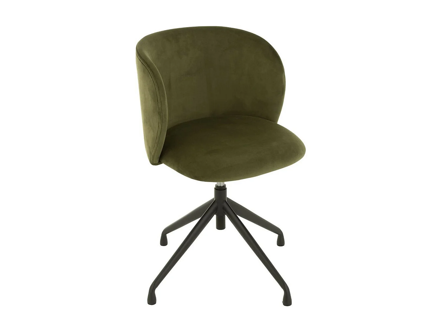 Chaises pivotantes réglables en hauteur velours (lot de 2) - MIA