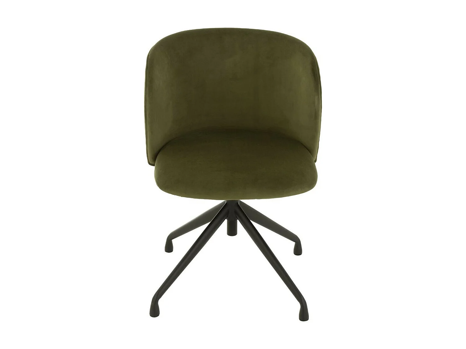 Chaises pivotantes réglables en hauteur velours (lot de 2) - MIA