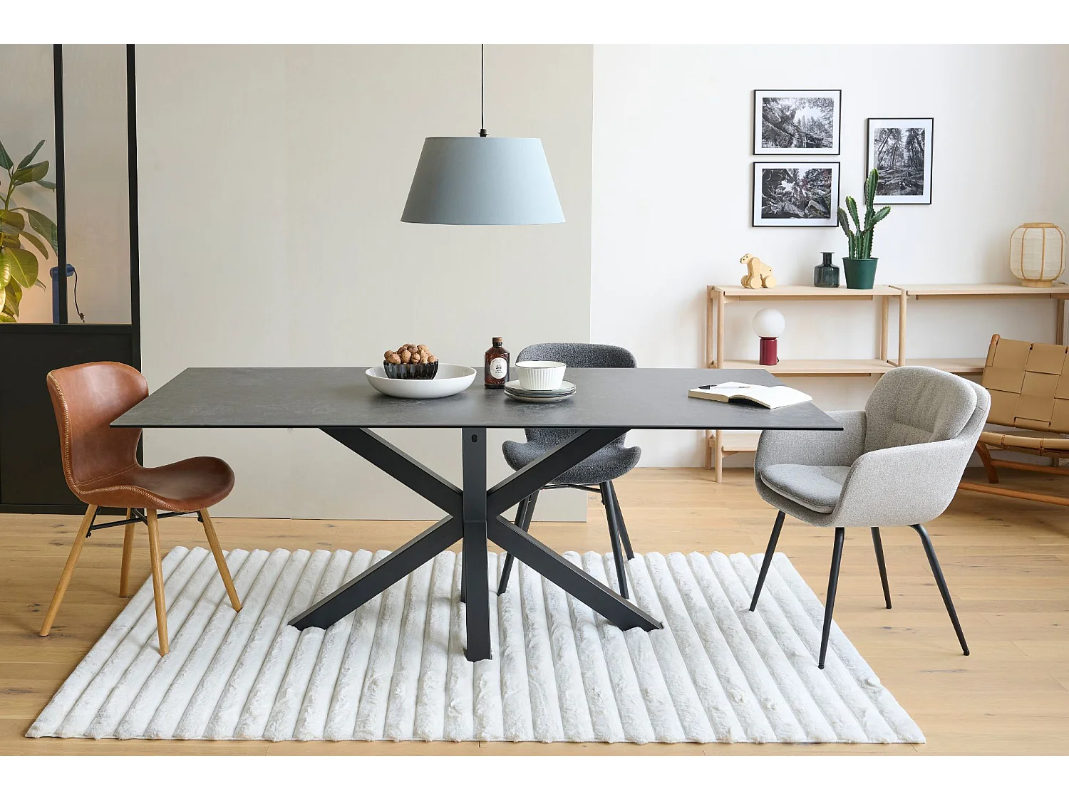 Table de salle à manger rectangulaire en céramique L200 - NEIVA