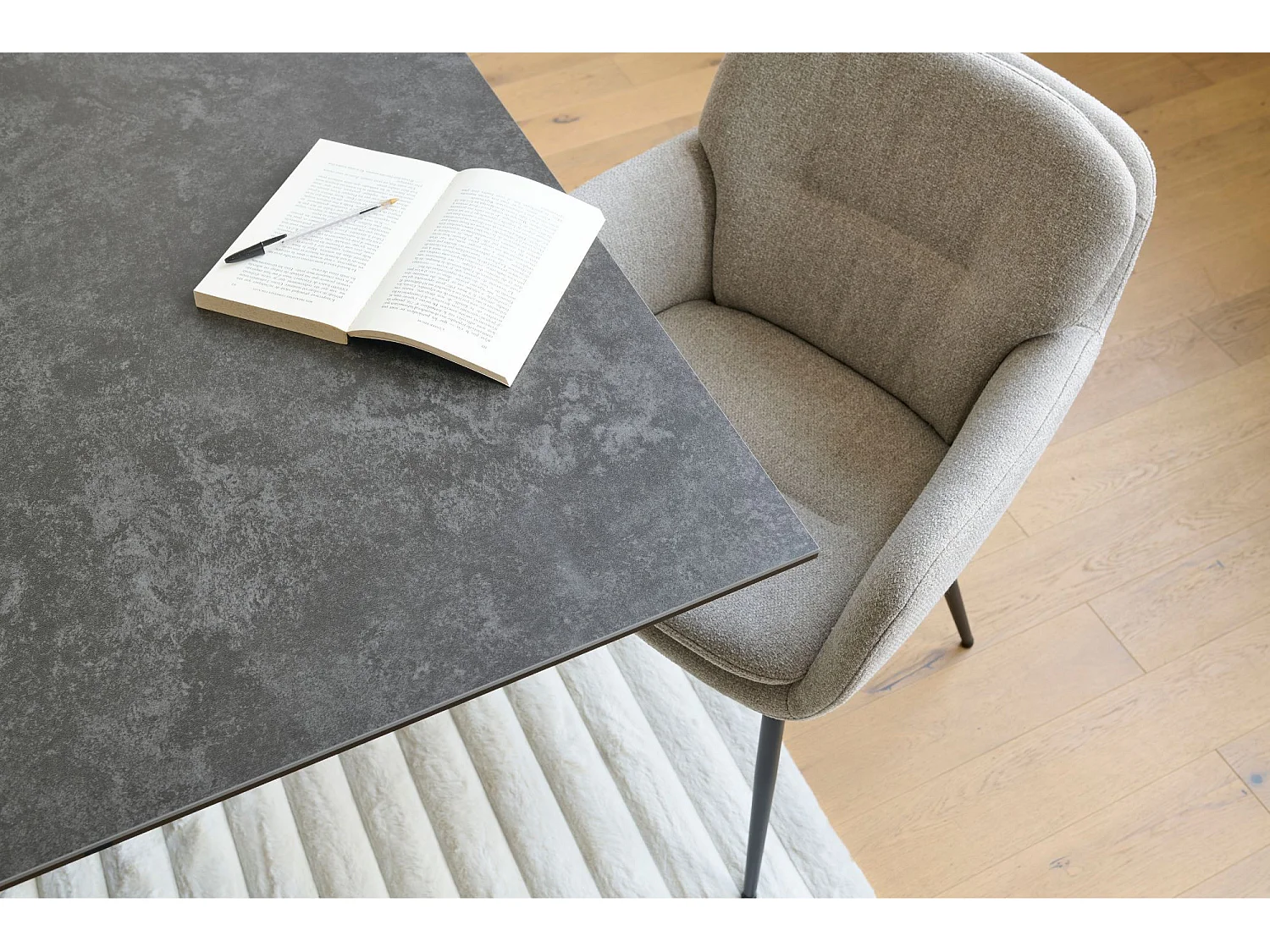 Table de salle à manger rectangulaire en céramique L200 - NEIVA