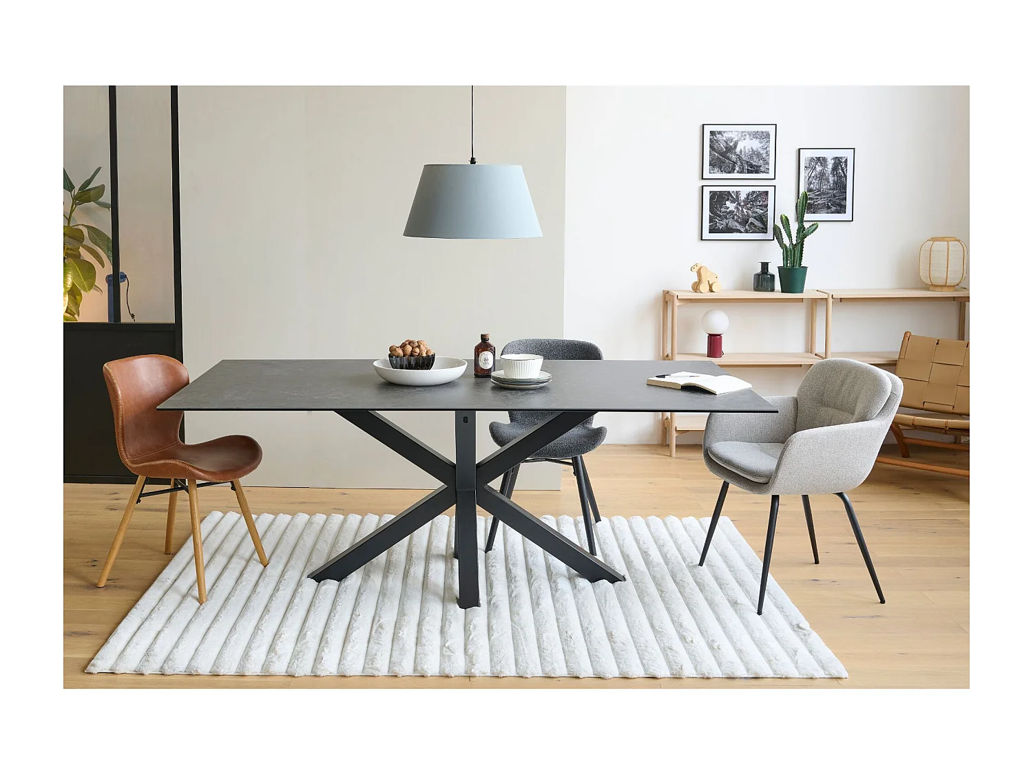 Table de salle à manger rectangulaire en céramique L200 - NEIVA