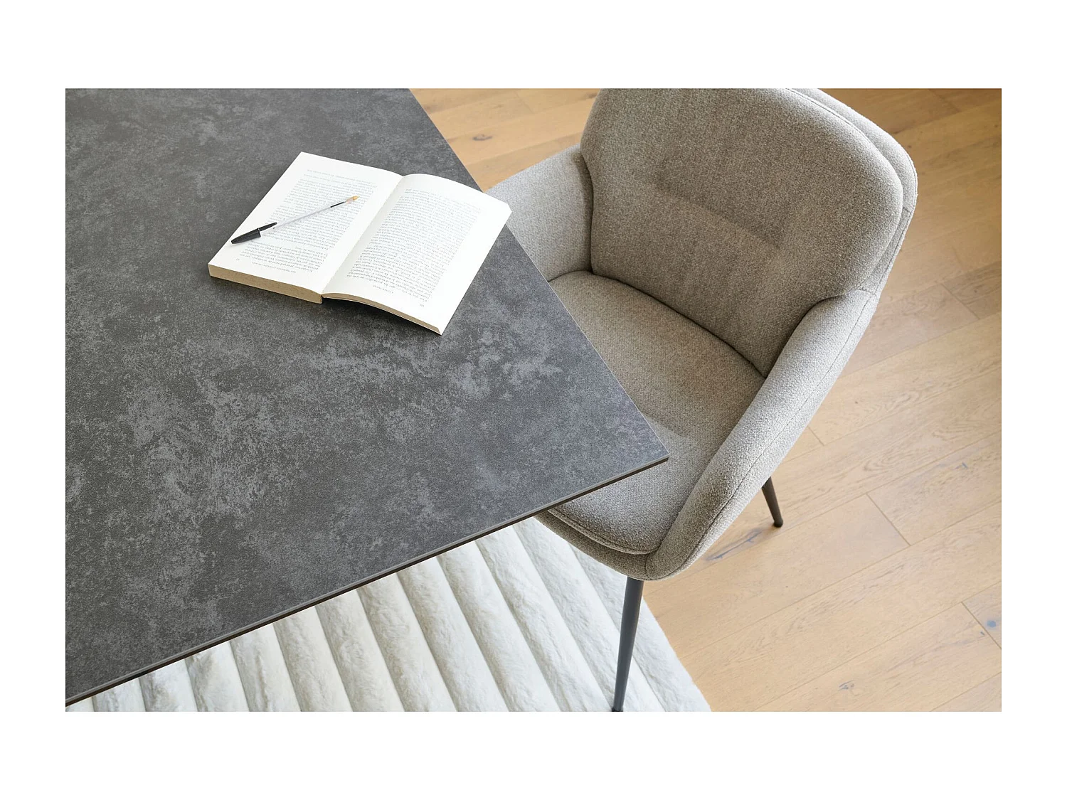 Table de salle à manger rectangulaire en céramique L200 - NEIVA