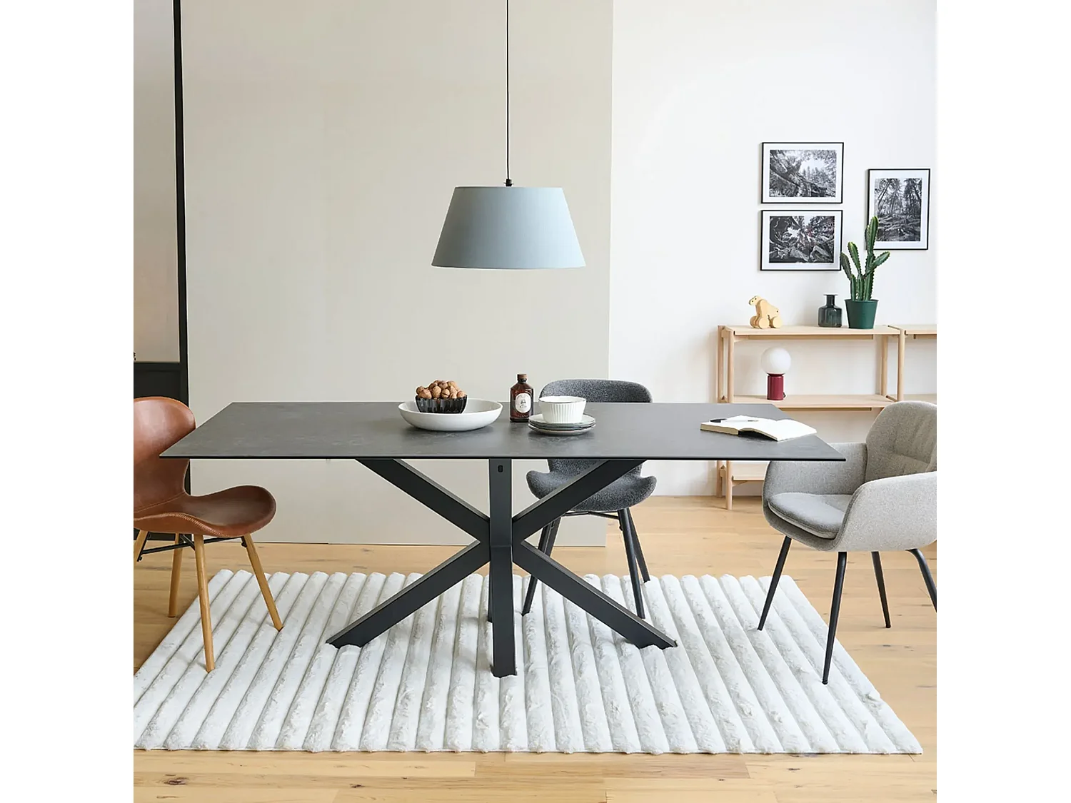 Table de salle à manger rectangulaire en céramique L200 - NEIVA