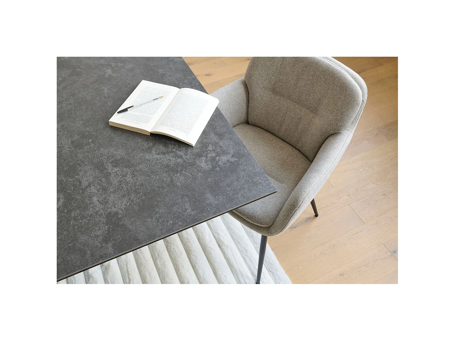 Table de salle à manger rectangulaire en céramique L200 - NEIVA