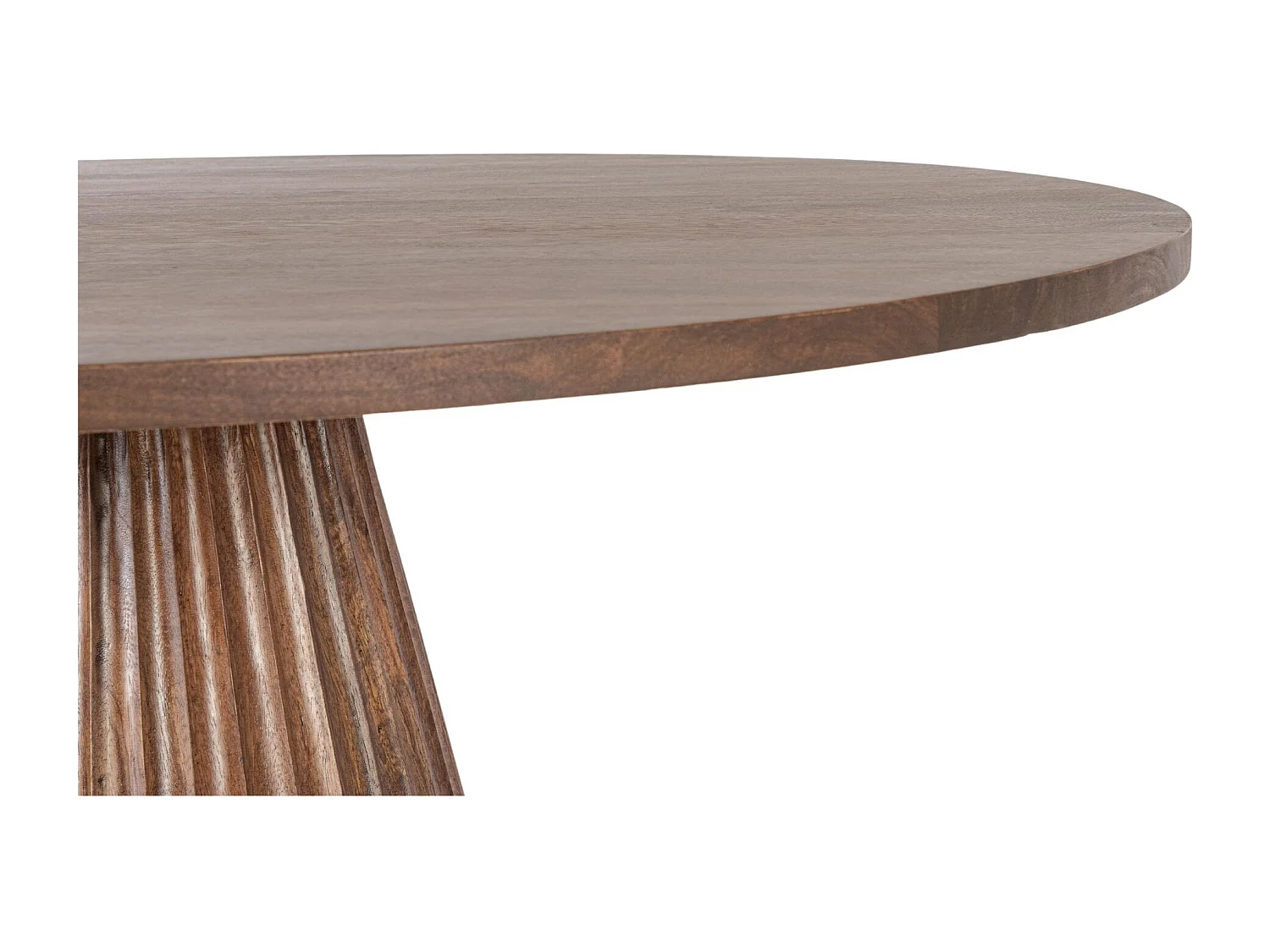 Table à manger ronde en manguier D120 6 personnes - AGRA