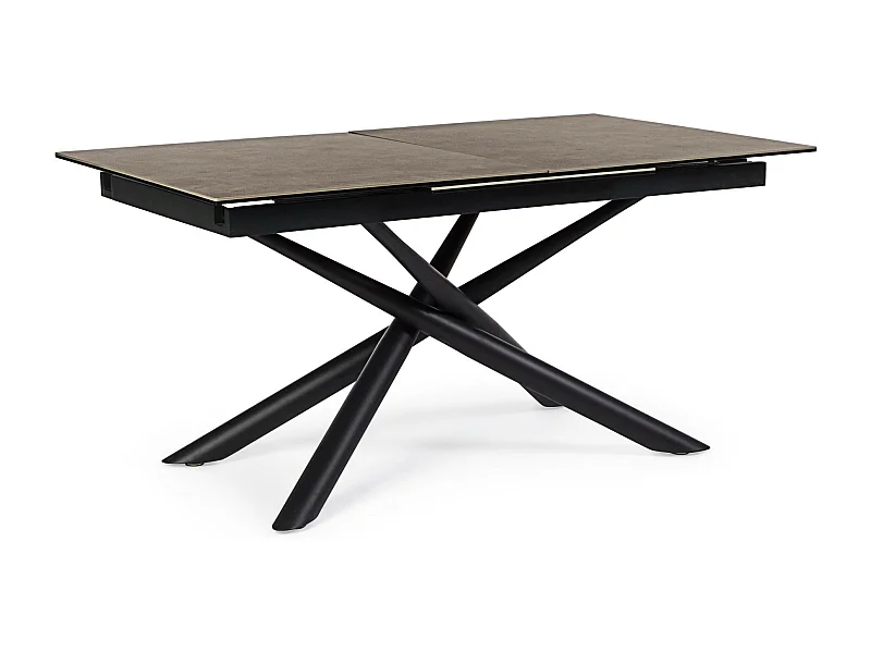 Table à manger rectangulaire extensible en céramique 6/8 places L160/220 - SOLINE