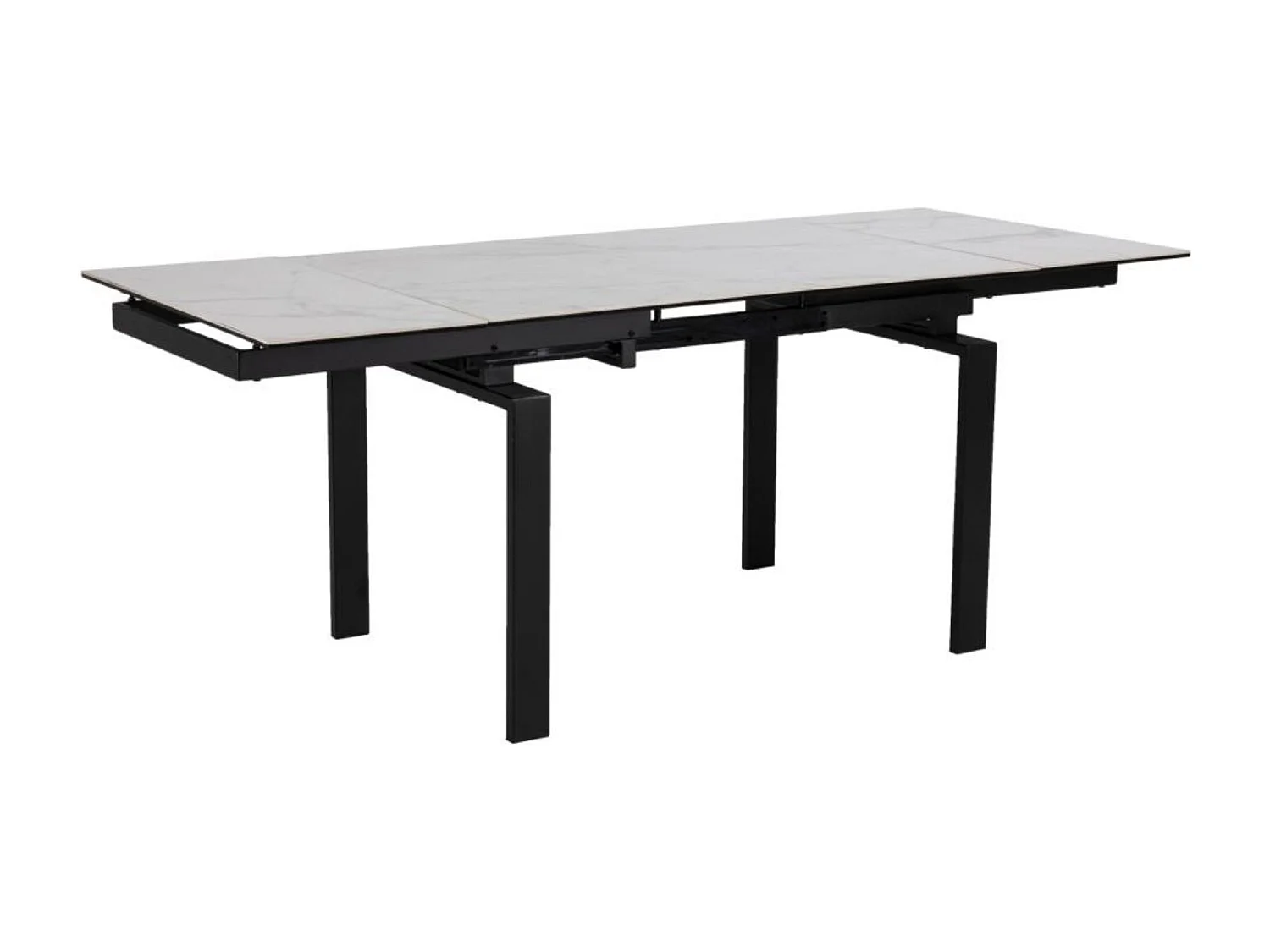 Table de salle à manger rectangulaire extensible en céramique L120/200 - HILDA