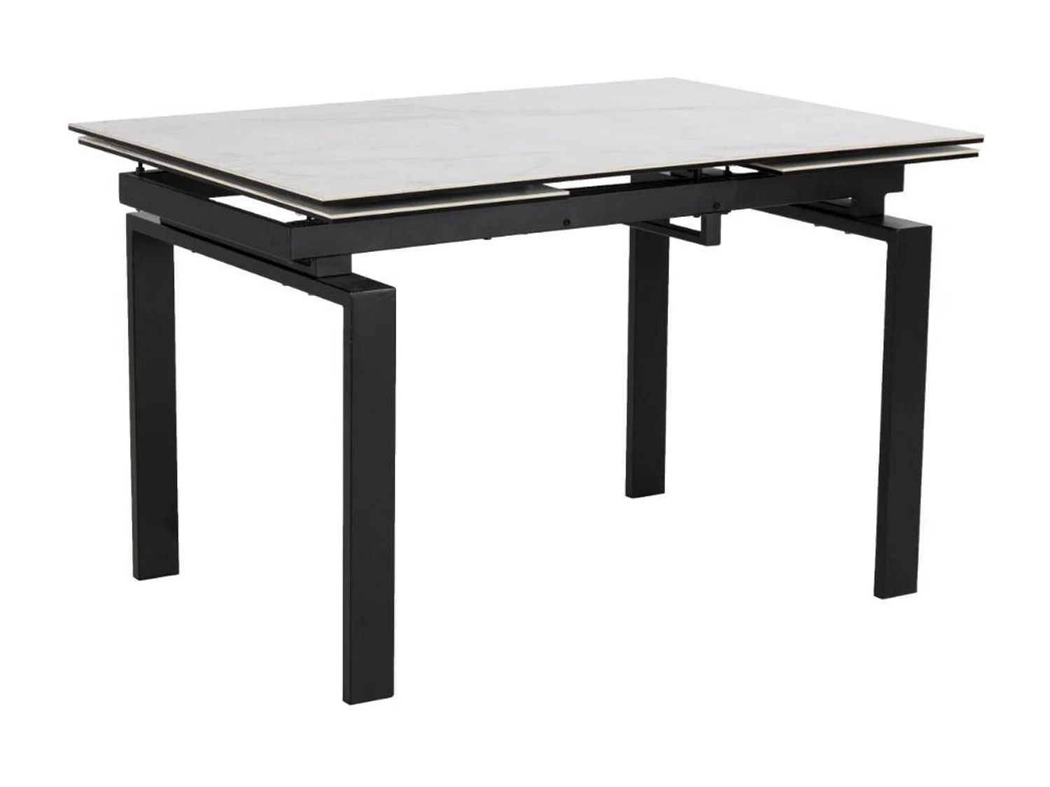 Table de salle à manger rectangulaire extensible en céramique L120/200 - HILDA