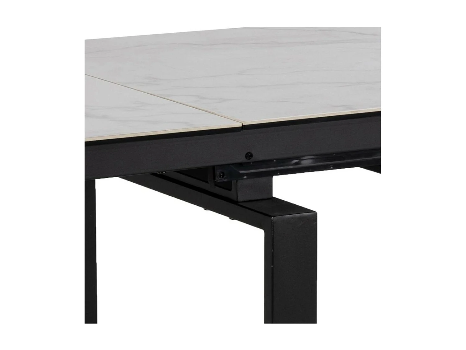 Table de salle à manger rectangulaire extensible en céramique L120/200 - HILDA