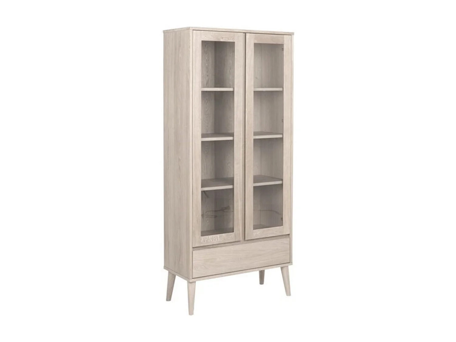 Vitrine en bois clair - NOGANA