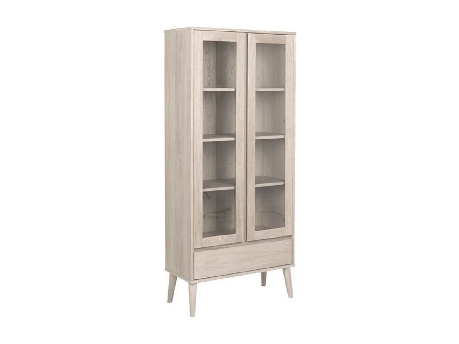 Vitrine en bois clair - NOGANA