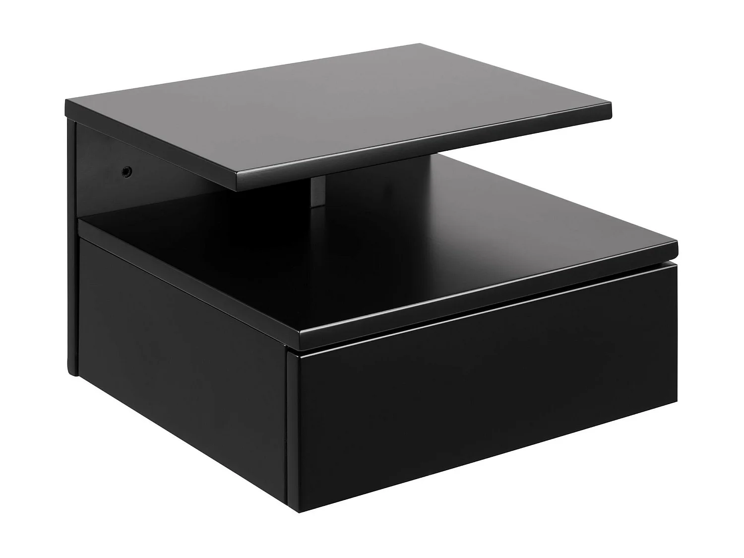 Ashlan Nachttisch 1 Schublade schwarz.