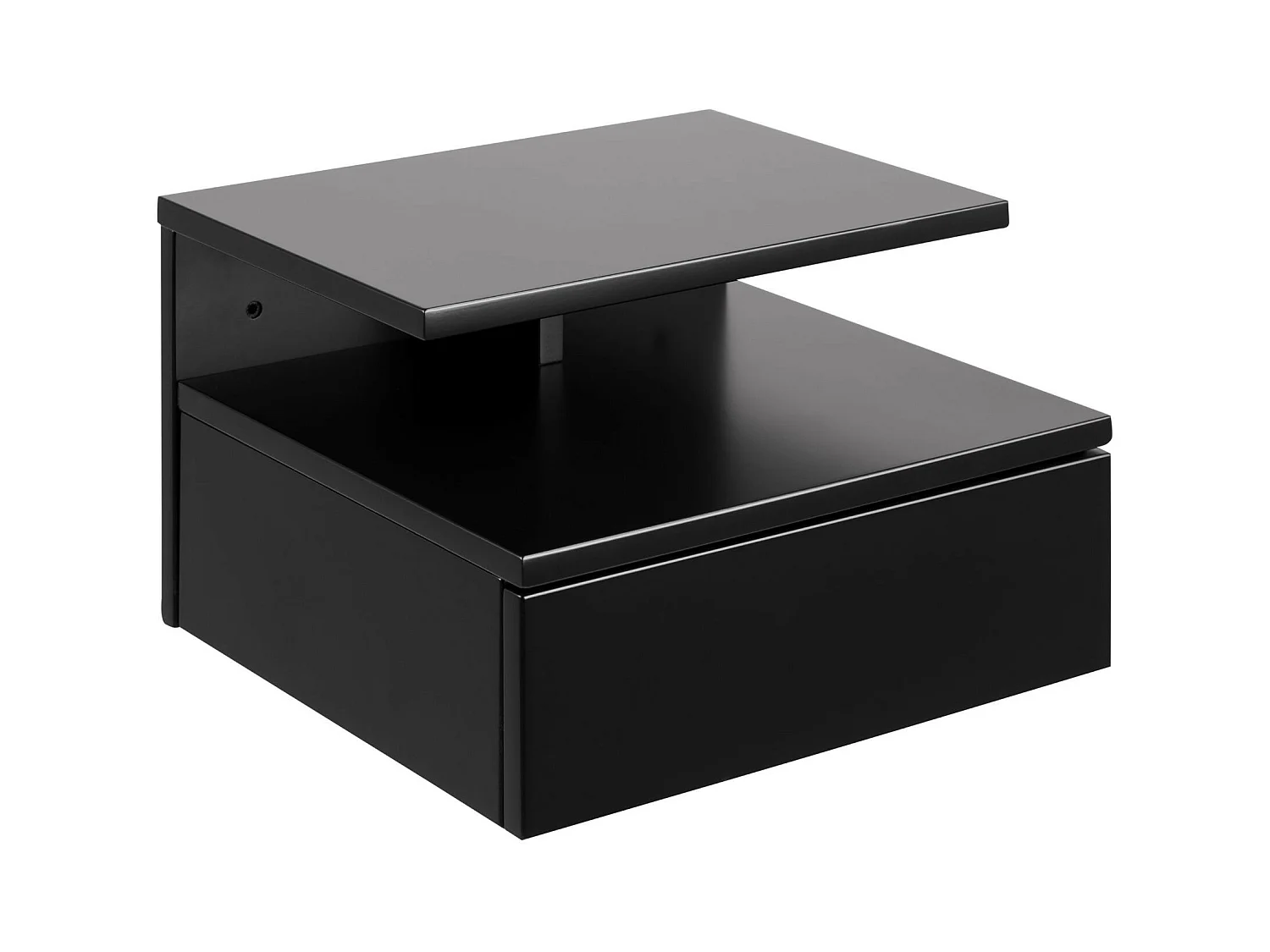 Comodino Ashlan 1 cassetto nero.