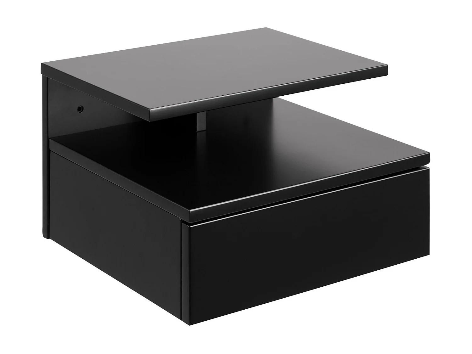 Chevet suspendu en bois 1 tiroir 1 niche - ASLAN