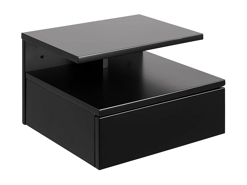 Elara nachtkastje 1 lade zwart.