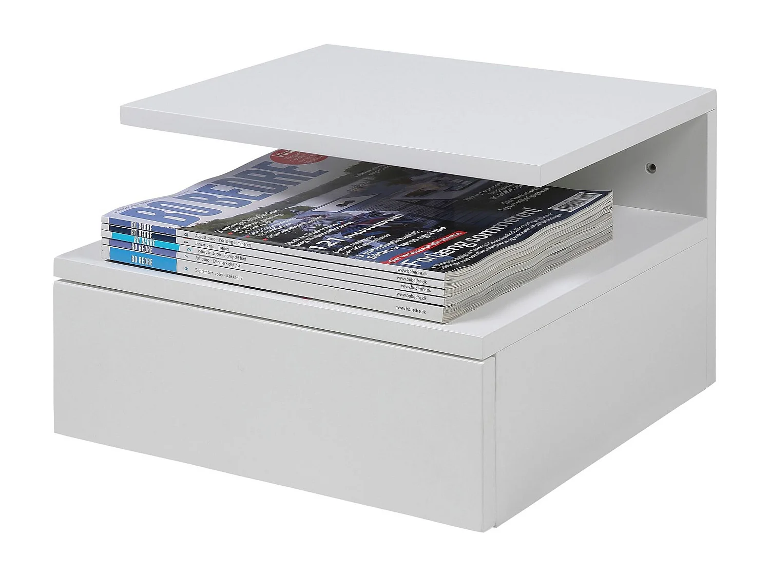 Chevet suspendu en bois 1 tiroir 1 niche - ASLAN