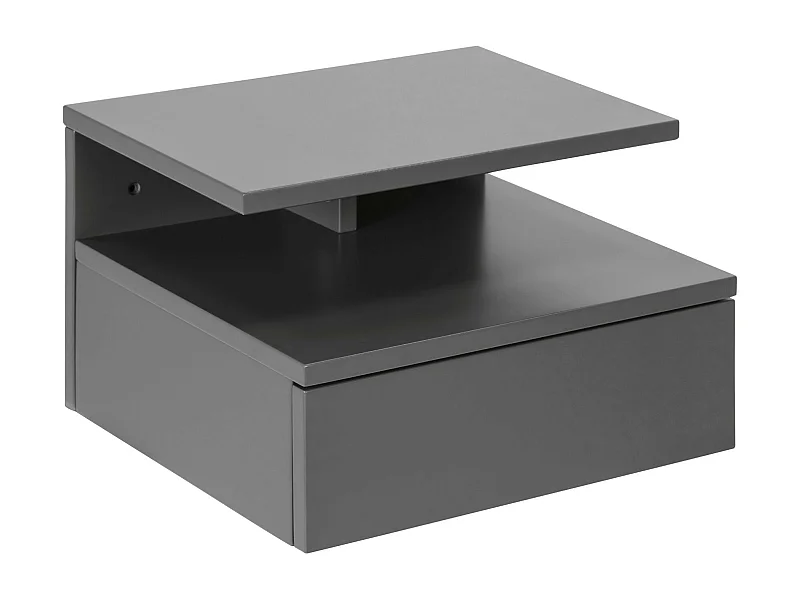 Chevet suspendu en bois 1 tiroir 1 niche - ASLAN