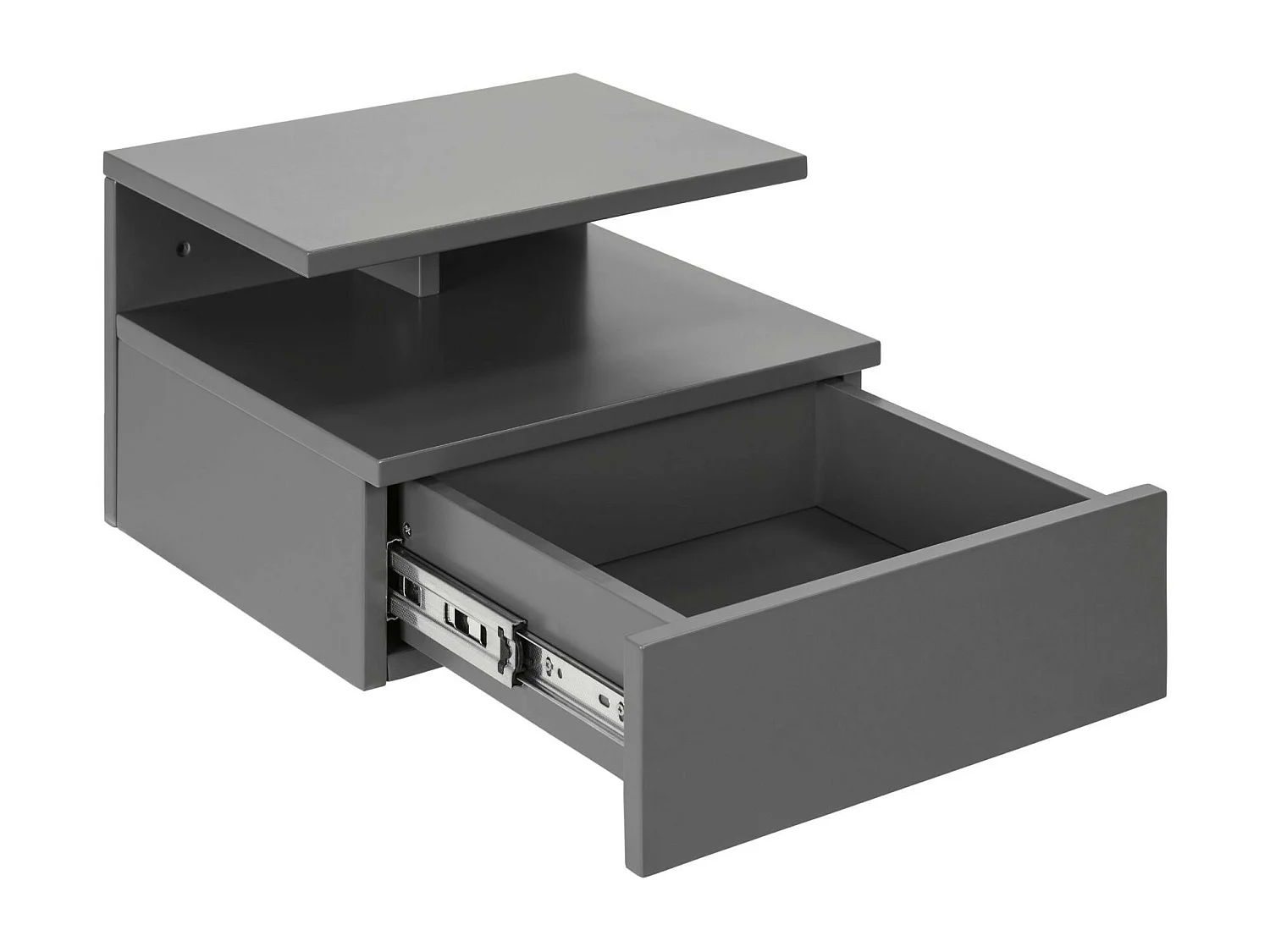 Chevet suspendu en bois 1 tiroir 1 niche - ASLAN