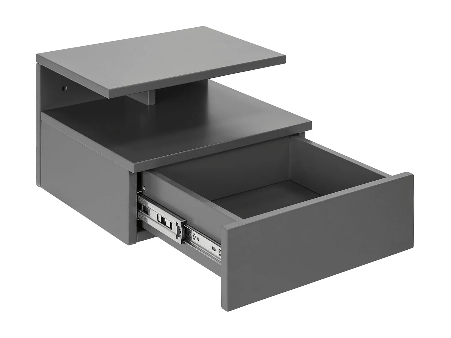 Chevet suspendu en bois 1 tiroir 1 niche - ASLAN