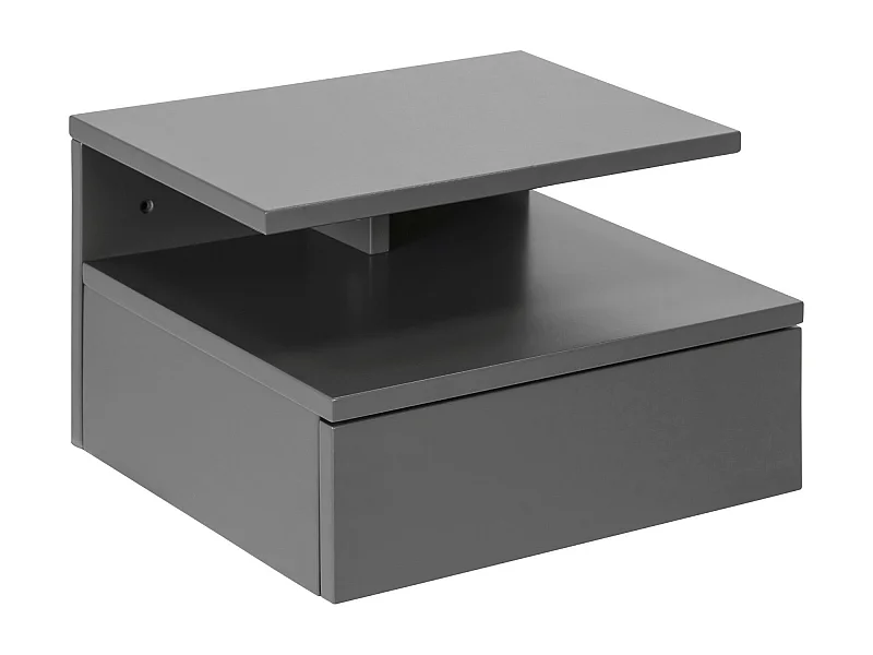 Chevet suspendu en bois 1 tiroir 1 niche - ASLAN