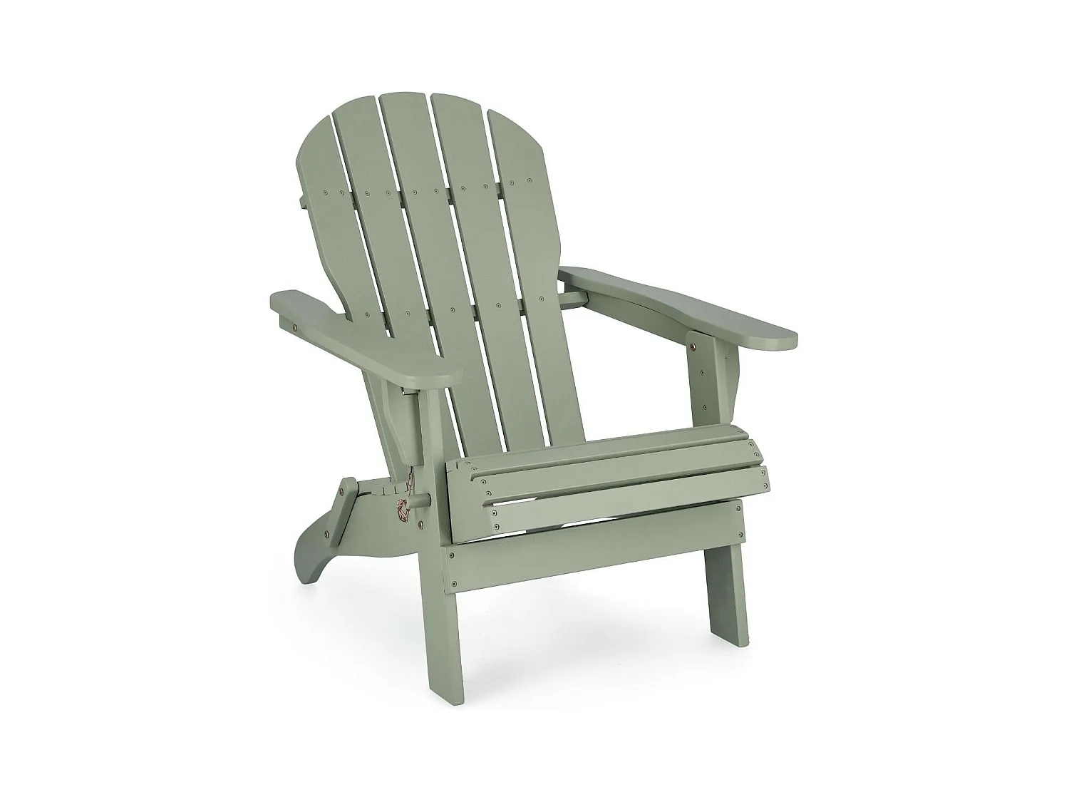 Fauteuil relax pliant à accoudoirs en bois - LOUISIANE
