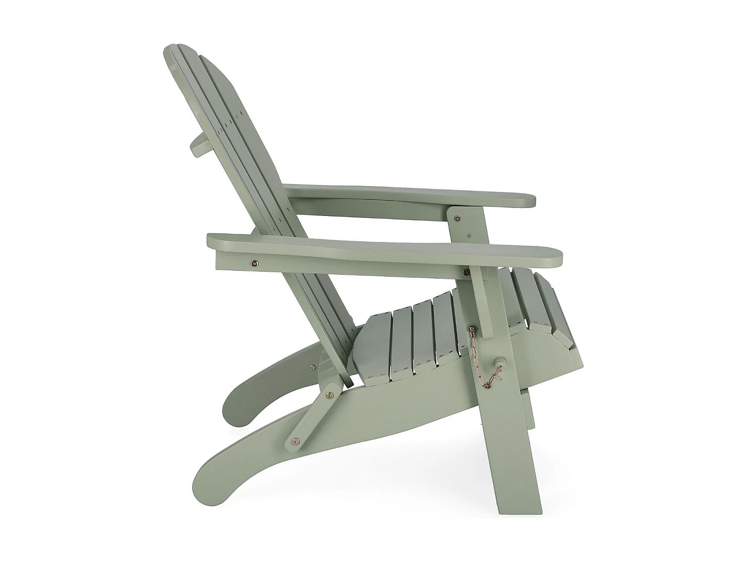 Fauteuil relax pliant à accoudoirs en bois - LOUISIANE