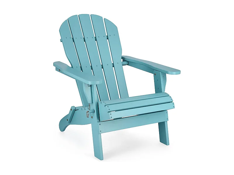 Fauteuil relax pliant à accoudoirs en bois - LOUISIANE