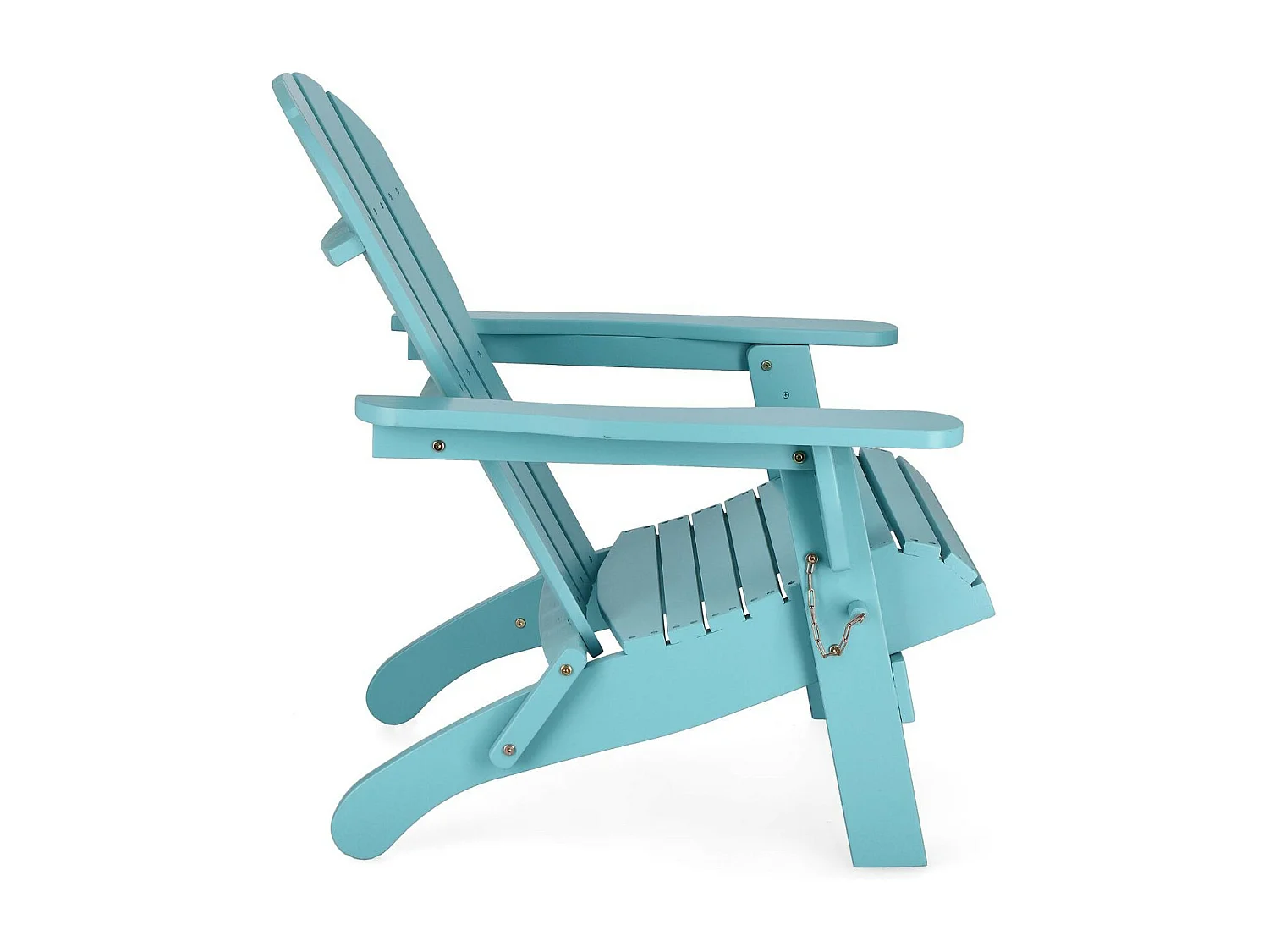 Fauteuil relax pliant à accoudoirs en bois - LOUISIANE