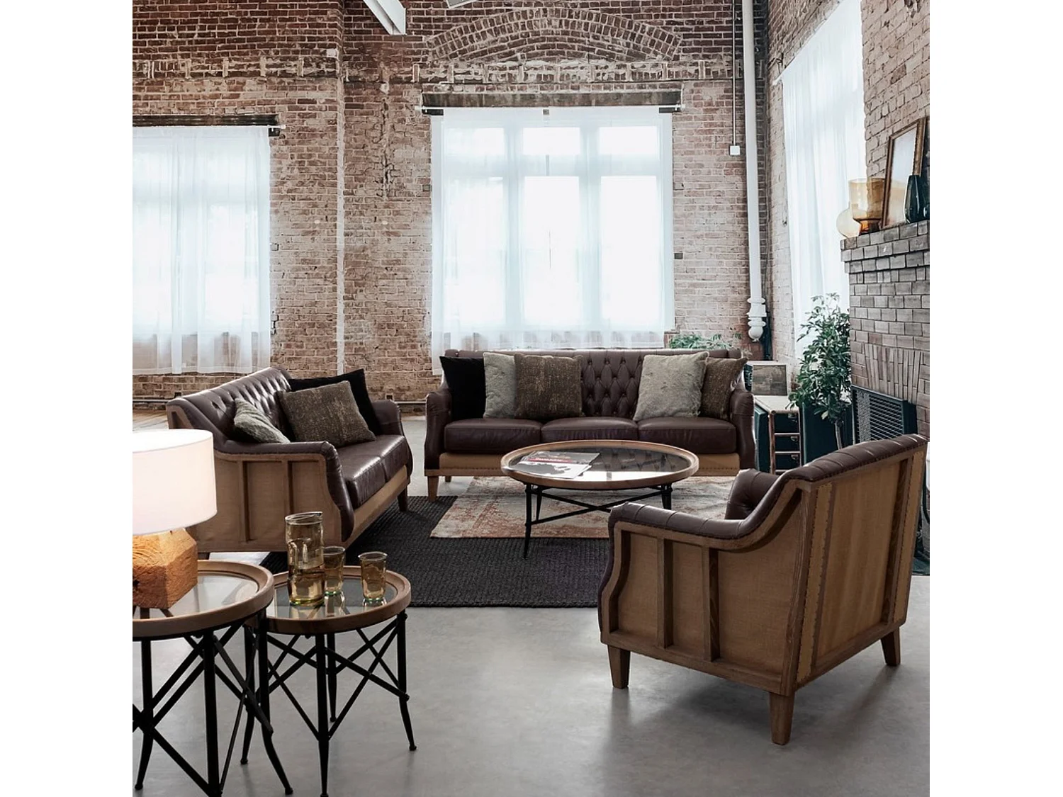 Canapé 2 places  Chesterfield - ARTHUR