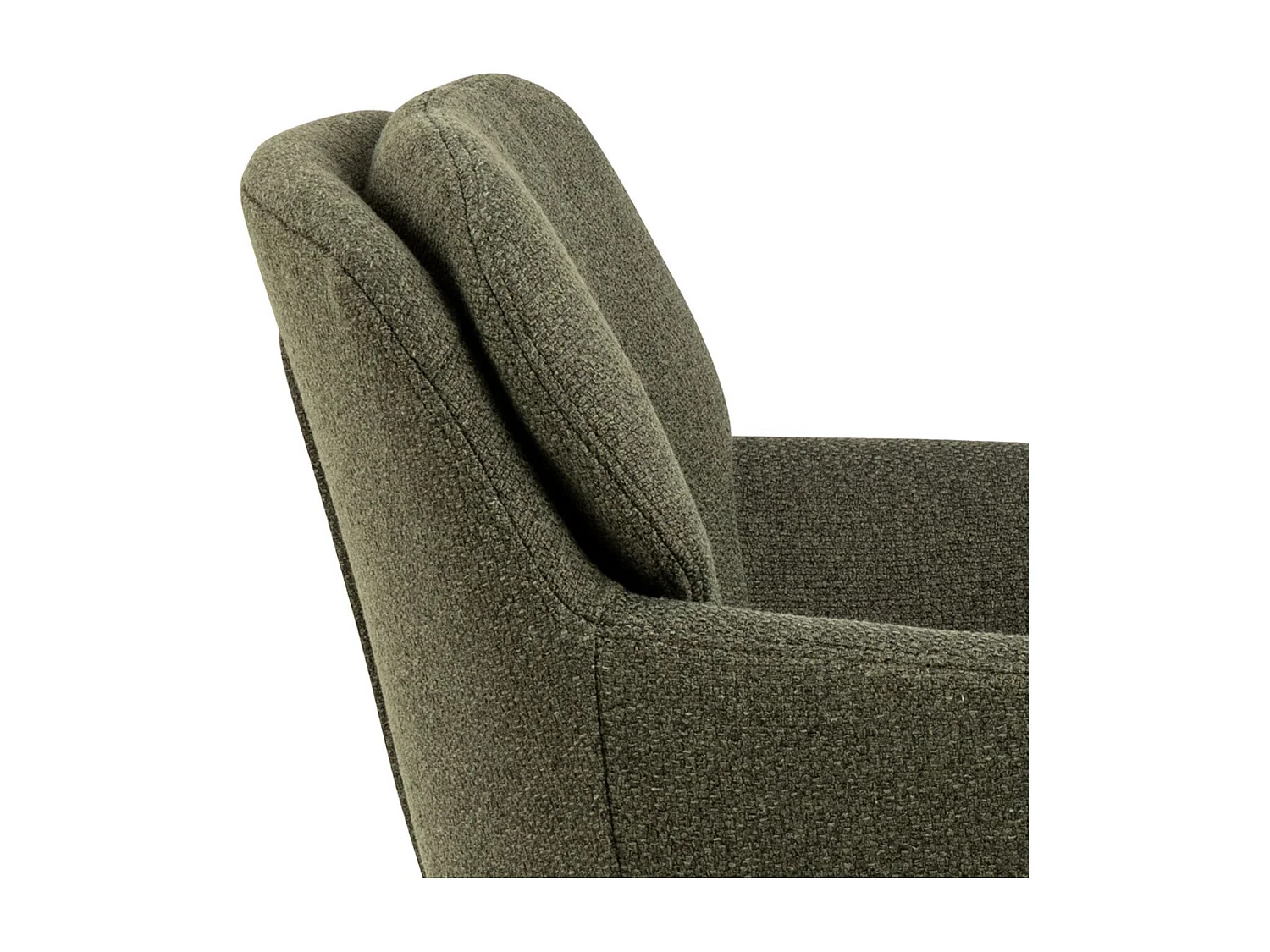 Chaises de salle à manger pieds métal assise tissu  (lot de 2) - MARTA