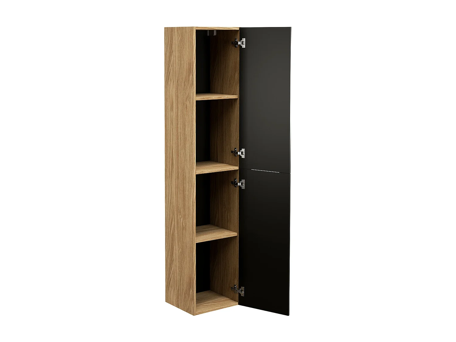 Hoge Kast LUXOR HC40 2D 40x33x170 Zwart